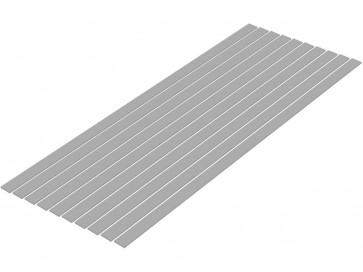 Wave Plastic Material (Gray) Shredded Board 1.0 x 8.0 mm 10pcs, WAV24883, by WAVE