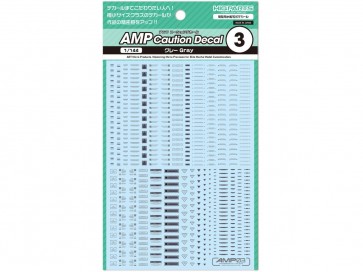 HI Q PARTS 1/144 AMP03 Caution Decal Gray (1pc), HIQ79907, by HI Q PARTS