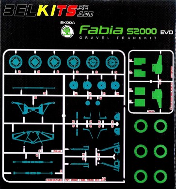 Aoshima 1/24 Bell Kit (Skynet) 2 Gravel Trans Kit (for Skoda Fabia S2000 EVO) , AOS84342, by AOSHIMA