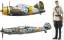 Hasegawa 1/72 B-239 Buffalo & Messerschmitt Bf109G-6 Juutilainen w/Figure, HAS24397, by HASEGAWA