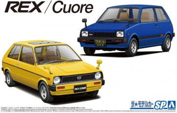 Aoshima 1/20 The Model Car No.SP SUBARU KM1 REX & DAIHATSU L55S CUORE '81  , AOS57872, by AOSHIMA