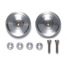 Tamiya Mini 4WD Grade Up Part GP.522 HG 17MM ALUMINUM BALL-RACE ROLLERS (RINGLESS)  , TAM55224, by TAMIYA