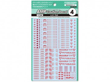 HI Q PARTS 1/144 AMP04 Caution Decal Red (1pc), HIQ80125, by HI Q PARTS