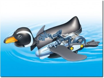 Tamiya Fun Craft Series No.259 Walking & Swimming Penguin, TAM02596, by TAMIYA