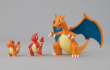 BANDAI  Pokemon Plamo Collection Charizard Evolution Set, BAN0181336, by BANDAI