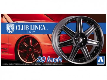 Aoshima 1/24 The Tuned Parts Club Linea L 612 20 Inch   (4 wheels & tires) , AOS52785, by AOSHIMA