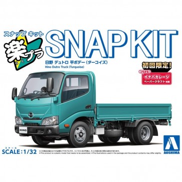 Aoshima 1/32 Raku-Pla Hino Dutro(turquoise), AOS67253, by AOSHIMA