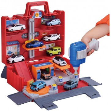 TAKARA TOMY Tomica Lively 4 Actions! Tomica Maintenance Base Box, TAK86670, by TAKARA TOMY