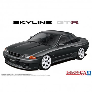 Aoshima 1/24 The Tuned Car No.104 BNR32 Skyline GT-R '89 Air Suspension Custom (Nissan), AOS02524, by AOSHIMA