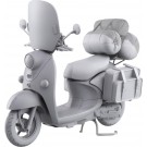 Aoshima 1/12 The Bike No.YU-01 Laid-Back Camp Season 3 Shima Rin's scooter, AOS66096, by AOSHIMA