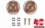 Tamiya MINI 4WD 40TH ANNIVERSARY HG 19MM ALL ALUMINUM BEARING ROLLER SET, TAM56432, by TAMIYA