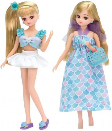 TAKARA TOMY Licca-chan LW-13 Mermaid Dress & Swimsuit Set  , TAK75780, by TAKARA TOMY