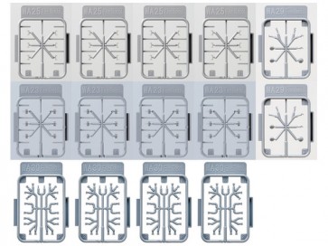 Fine Molds 1/700 Detail-Up Parts IJN 25mm Triple Machine Gun Set, FIN00018, by Fine Molds