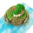 Sankei Ghibli Miniatuart Kit Laputa Castle, SNK49063, by SANKEI