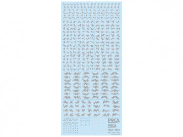 HI Q PARTS Pixel Camouflage Decal 2 Cool Gray (1pc.), HIQ73790, by HI Q PARTS