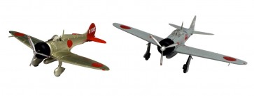 Platz 1/144 Japan Navy Type96 sea fighter & Zero Fighter set  , PLZ32253, by PLATZ