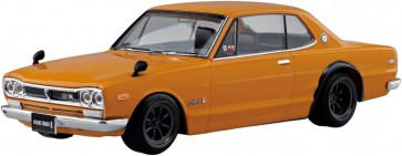 Aoshima 1/32 Raku-Pla Snap Kit No.16CU-BN Nissan C10 Skyline 2000GT-R Custom Wheel (Brown), AOS01701, by AOSHIMA