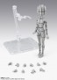 Bandai S.H.Figuarts Body-chan -Ken Sugimori- Edition -Wireframe- (Gray Color Ver.), BAC98360, by BANDAI