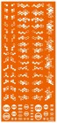 HiQParts Hex Camouflage Decal 2 White (1pc), HQPHEXC2-WHI,