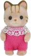 Epoch Sylvanian Families Ni-88 Baby Striped Cat  , EPC01638, by Epoch
