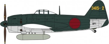 Hasegawa 1/48 Kawanishi N1K1-Ja Local Fighter Shiden Type 11 A 341St Air Corps, HAS75412, by HASEGAWA