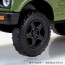 Aoshima 1/32 Raku-Pla Snap Kit No.18CU-OG Suzuki JA11 Jimny Custom Wheel (Olive Green), AOS04122, by AOSHIMA