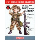 Fine Molds 1/12 World Fighter Collection US Female Soldier (Gulf War) Sandy / Colt M16A2, FIN20551, by Fine Molds