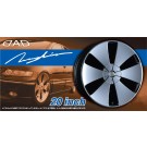 Aoshima  1/24 Garson D.A.D Zuenglein 20 inches  (4 wheels & tires), AOS54277, by AOSHIMA