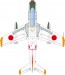 Platz 1/72 JASDF T-1B Initial Paint Full White, PLZ85297, by PLATZ