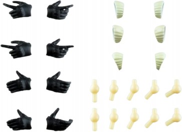 TOMYTEC LittleArmory [LAOP08] Sousai Shojo Teien Tactical Glove (Black), TMT22948, by TOMYTEC