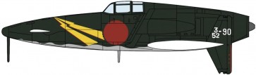 Hasegawa 1/48 Kyushu J7W2 Interceptor Shinden Kai "352nd Flying Corps", HAS75054, by HASEGAWA