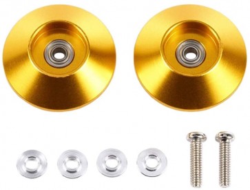Tamiya HG 19mm Tapered Aluminum Bearing Roller gold  , TAM55831, by TAMIYA