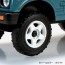 Aoshima 1/32 Raku-Pla Snap Kit No.18CU-BG Suzuki JA11 Jimny Custom Wheel (Blue Gray), AOS04146, by AOSHIMA