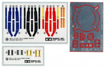 TAMIYA 1/20 seat belt F set, TAM12638, by TAMIYA