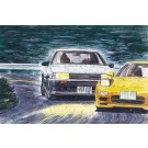 Fujimi 1/24 Initial D Series No.006 86 Levin Wataru Akiyama, FUJ83930, by FUJIMI