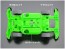 Tamiya MINI 4WD FESTA JAUNE L GREEN SPECIAL (POLYCARBONATE BODY, MS CHASSIS)  , TAM54858, by TAMIYA