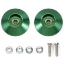 Tamiya 1/32 Mini 4WD Grade Up Part HG 19MM ALL ALUMINUM BEARING ROLLER (TAPER TYPE GREEN)  , TAM56098, by TAMIYA
