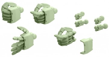 Bandai 1/144 Builders Parts HD MS Hand 02 (Zion) Zaku Green , BAN11955, by BANDAI