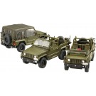 Fujimi 1/72 Military Series No.24 JGSDF 1/2t Truck (V17 type/for Corps) 3-Pack  , FUJ23419, by FUJIMI