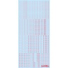 HI Q PARTS 1/100 RB03 Caution Decals One Color Red (1pk)  , HIQ89722, by HI Q PARTS