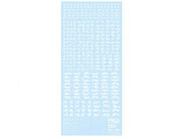 HI Q PARTS Pixel Camouflage Decal 2 White (1pc.), HIQ73783, by HI Q PARTS