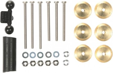 Tamiya Mini 4WD Adjustable Mass Damper (2.5g X 6pcs) (Mini 4WD Limited), TAM75607, by TAMIYA