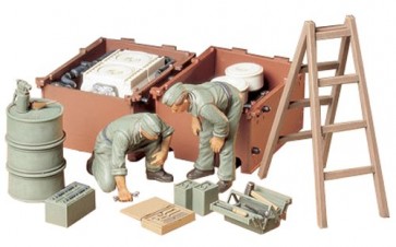 Tamiya 1/35 MM Series 180 German Tank Engine Engine Maintenance Set , TAM95578, by TAMIYA