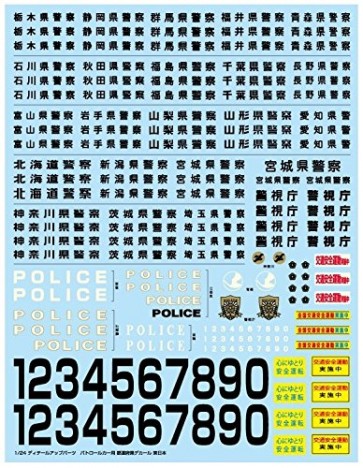 Aoshima 1/24 for Japanese patrol cars Decal East Japan (parts for plastic model) plastic kit , AOS03053, by AOSHIMA