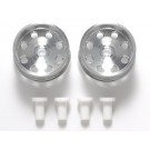 Tamiya Mini 4WD Grade Up Part HG ALUMINUM LARGE DIA. NARROW WHEELS II (2PCS.)  , TAM55381, by TAMIYA