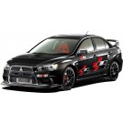 Aoshima 1/24 The Tuned car 52 Ralliart CZ4A Lancer Evolution X '07 (Mitsubishi)  , AOS05987, by AOSHIMA
