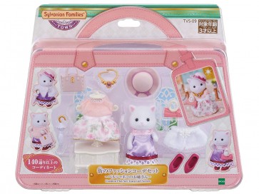Epoch SYLVANIAN FAMILIES: TOWN FASHION COORDINATE SET PERSIAN CAT SISTER  , EPC40753, by Epoch