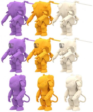 KAIYODO 1/35 35 GACHA-NEN -KOW YOKOYAMA WORLD- FINAL: 1BOX (9PCS) Maschinen Krieger (SF3D)/ Ma.k , KYD82947, by KAIYODO