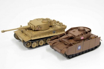 Platz 1/56 Girls und Panzer Otegoro Mokei Senshadou Panzer IV Ausf.H (Model D Kai) Ankou Team VS Tiger I Kuromorimine Girls High School Battle Set  , PLZ68405, by PLATZ