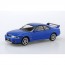 Aoshima 1/32 Raku-Pla Snap Kit No.21-BE Nissan R33 Skyline GT-R (Blue), AOS00360, by AOSHIMA